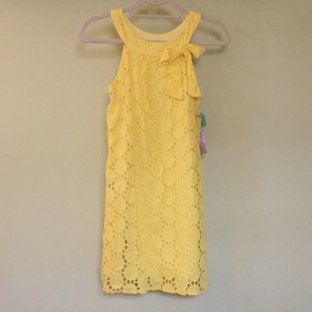 Yellow eyelet dress NWT